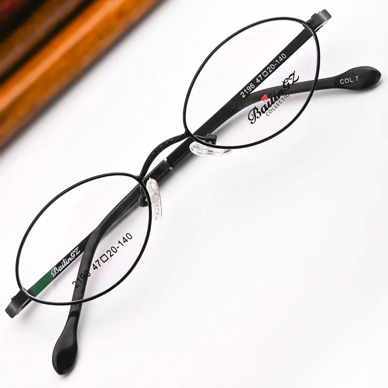 

Cubojue Vintage Oval Eyeglasses Frame Male Women Black Glasses Spectacles Bronze Eyewear for Prescription High Sphere