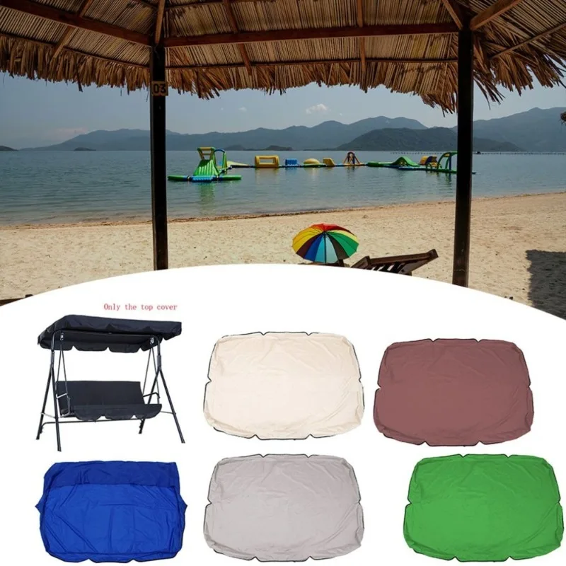 

Heavy-Duty Waterproof Swing Canopy Cover, UV-Proof Replacement Top for 3-Seater Outdoor Patio Swing Chair, Sun & Rain Protection