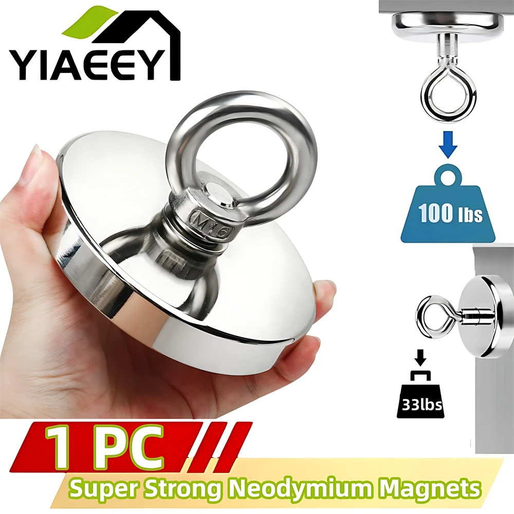 Super Magnet Strong Super Powerful Neodymium Magnets N52 Iman Ima Magnetic Fishing Magneat Magnetti Neomidium Imans Search Hook