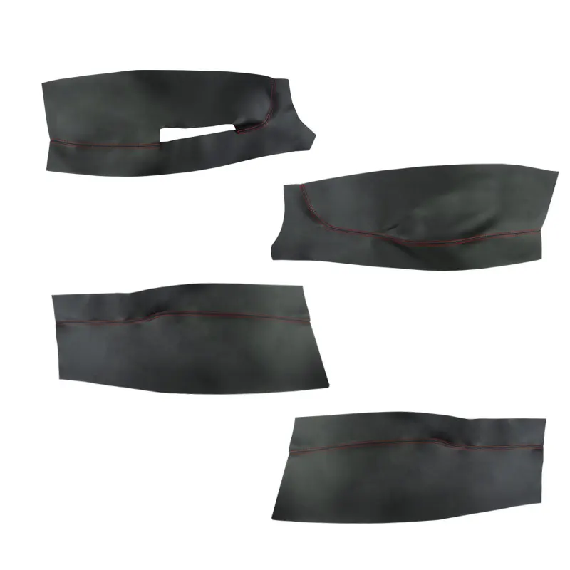 For VW POLO 2004 2005 2006 2007 2008 - 2011 Hatchback/Sedan 4pcs Microfiber Leather Interior Door Panel Cover Protection Trim