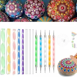 Mandala tools 13pcs/8pcs/5pcs diy graffiti embellishment drawing stick template dot dot drill pen combination