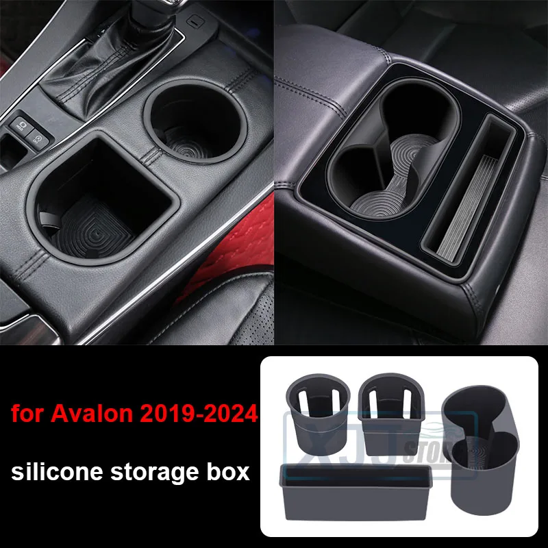 Fit voor Toyota Avalon 2019 2020 2021 2022 2023 2024 Middenconsole Armsteun Doos Dienblad Siliconen Bekerhouder Opbergdoos Interieur