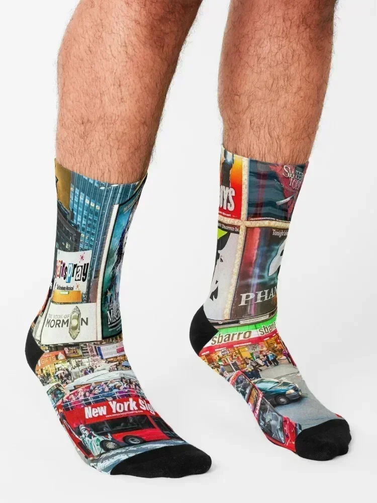 تايمز سكوير II إصدار خاص I جوارب رجالية قطنية عالية الجودة للجري والرياضة النسائية للرجال #3