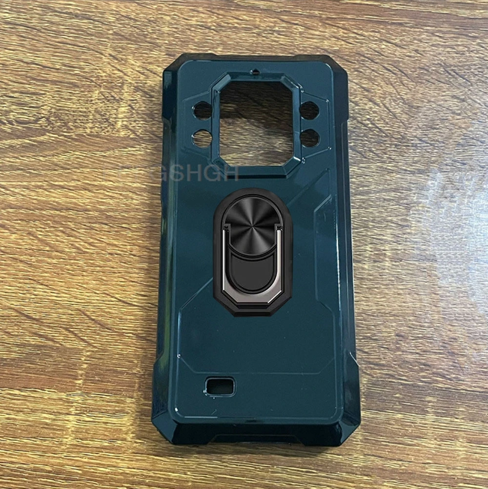 For Cubot KingKong X Pro 6.72" Back Finger Ring Soft TPU Silicone Case For Cubot King Kong XPro 2024  Bracket Phone Cover