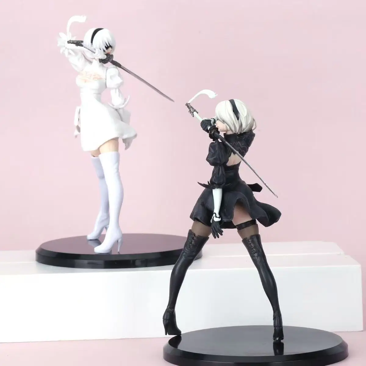 18CM アニメ ニーア オートマタ - ヨルハ号 2 タイプB - バージョン2.0 プレミアムチョコノーズモデル おもちゃ人形 アクションフィギュア