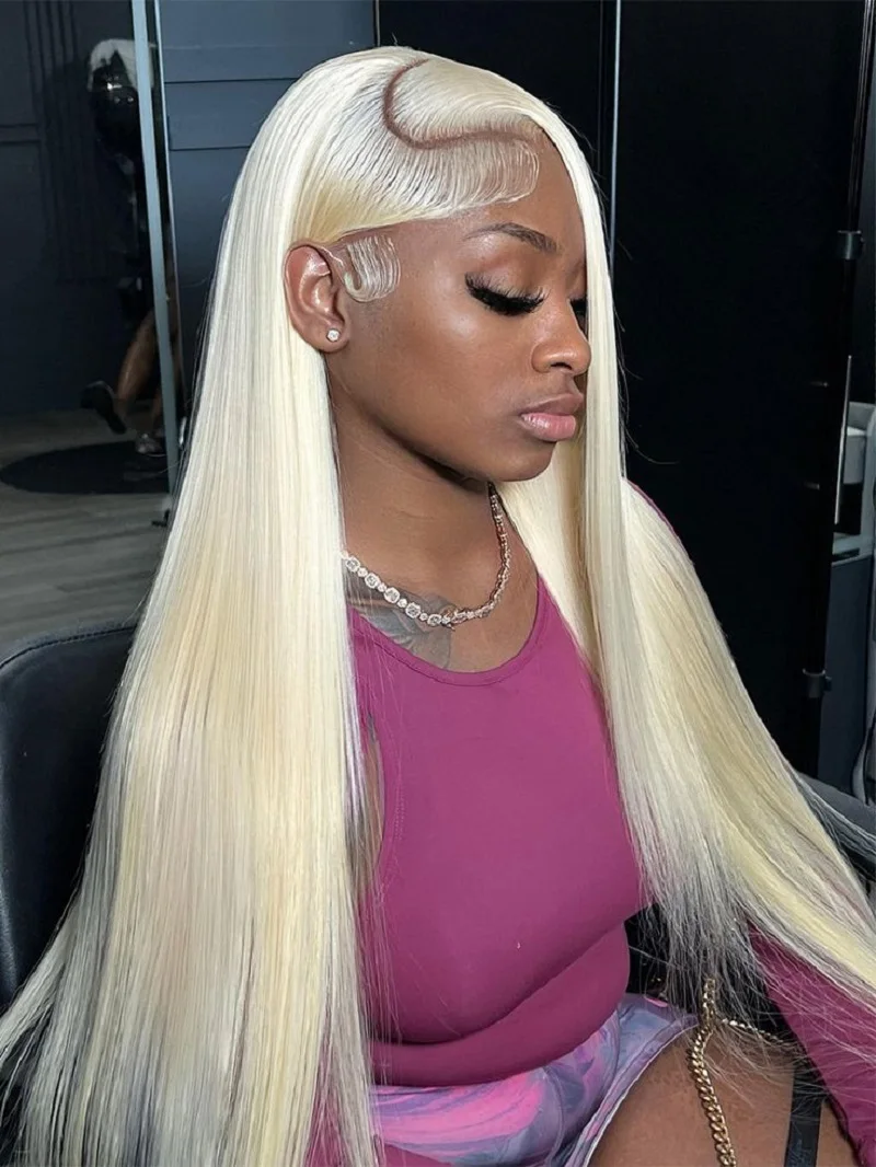 

613 Blonde Lace Front Wig Human Hair 13X6 Hd Lace Frontal Wig Straight Lace Front Wigs Human Hair 14X4 Lace Front Human Hair Wig