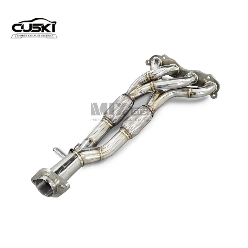 

High quality Polishing stainless steel insulation cover without cat exhaust pipe for Honda FD2 Type R 2.4 improve exhaust perfo