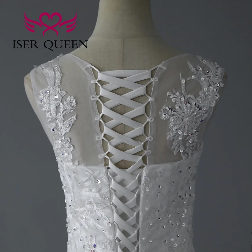 ที่กําหนดเองแขนกุดแอฟริกาชุดแต่งงานเงือก 2025 ตัดและเข้าร่วมออกแบบ Appliques Beading Lace Up กลับชุดเจ้าสาว WX0287