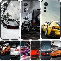 For Xiaomi 12 Case For Xiaomi 12 Pro 12X 12 Lite Cover Xiaomi12 mi 12 X 12pro mi12 Case Black Tpu Case sport race car