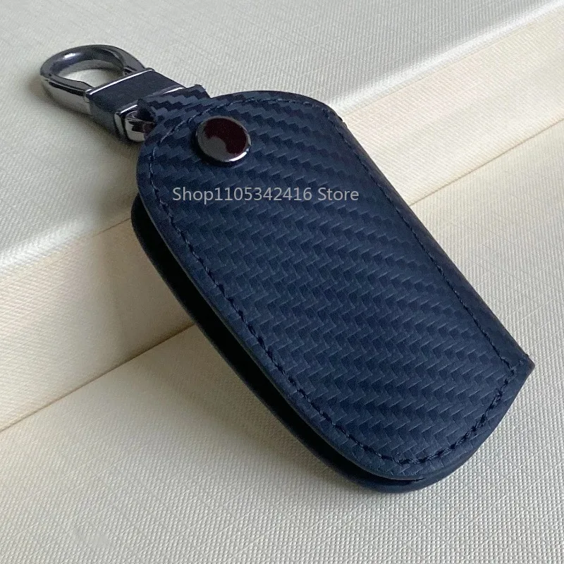 Carbon Fiber Pattern Leather Key Fob Cover for BMW 1-7 Series X3 X4 F21 F23 F34 F80 F82 F11 F02 F25 Anti-Scratch Auto Case