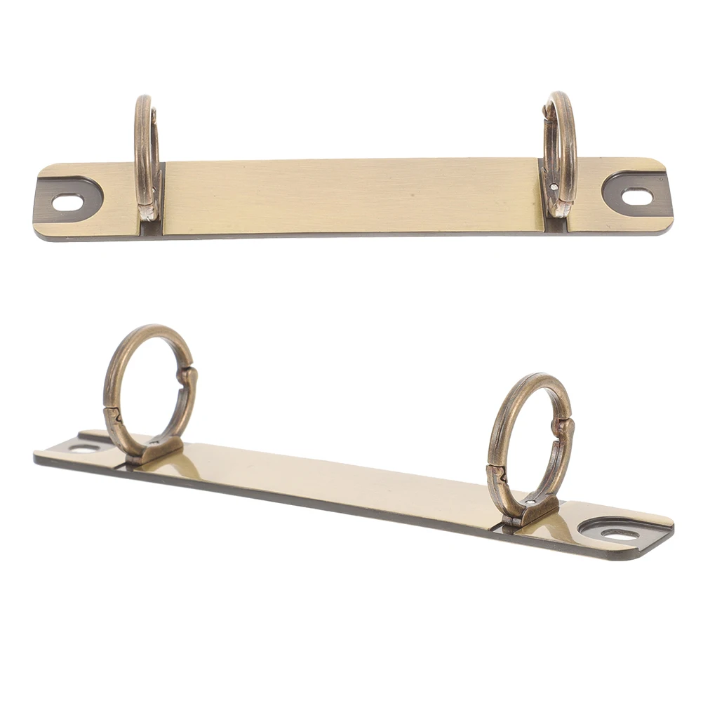 2 Pcs Binder Clasp Ring Binding Clips Small Spine Mechanism Combs Book Rings Section