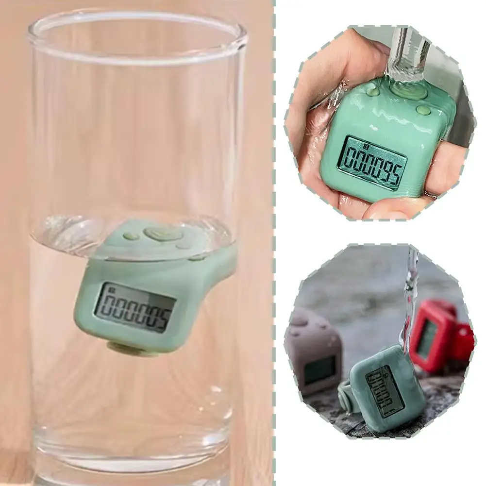 Mini Waterproof Counter Sports Point Counter Finger Counter Accurate Induction Counting Stopwatch