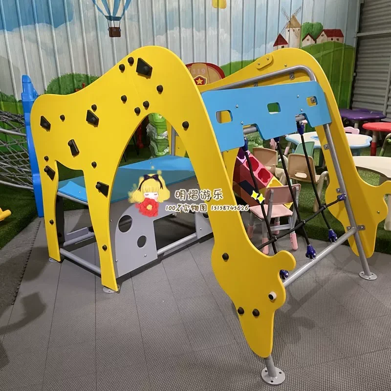2026 Large stainless steel slide Children's playground Outdoor small doctor combination toy Plastic community PE board slide