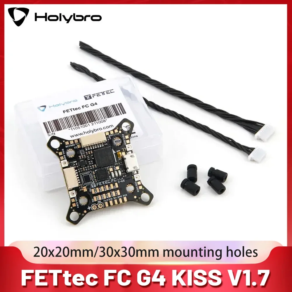 

Holybro FETtec FC G4 KISS V1.7 Firmware 170MHz 2-6S Flight Controller 5V/16V BEC 20X20mm 30.5X30.5mm for FPV Drones DIY