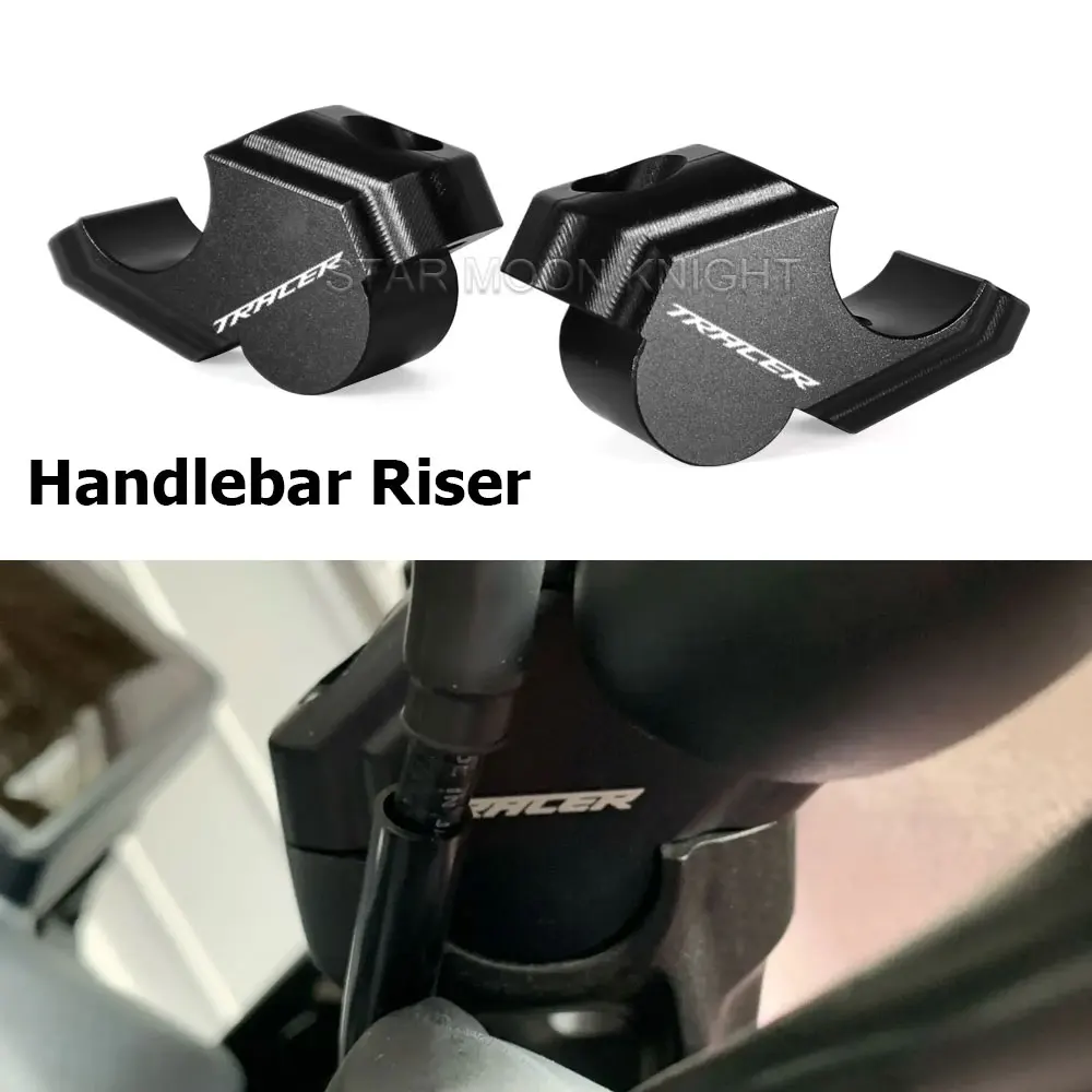

For YAMAHA TRACER 9 / GT 2021 2022 2023 2024 Accessories Motorcycle CNC Aluminum Handlebar Riser Heightening Clamp Mount