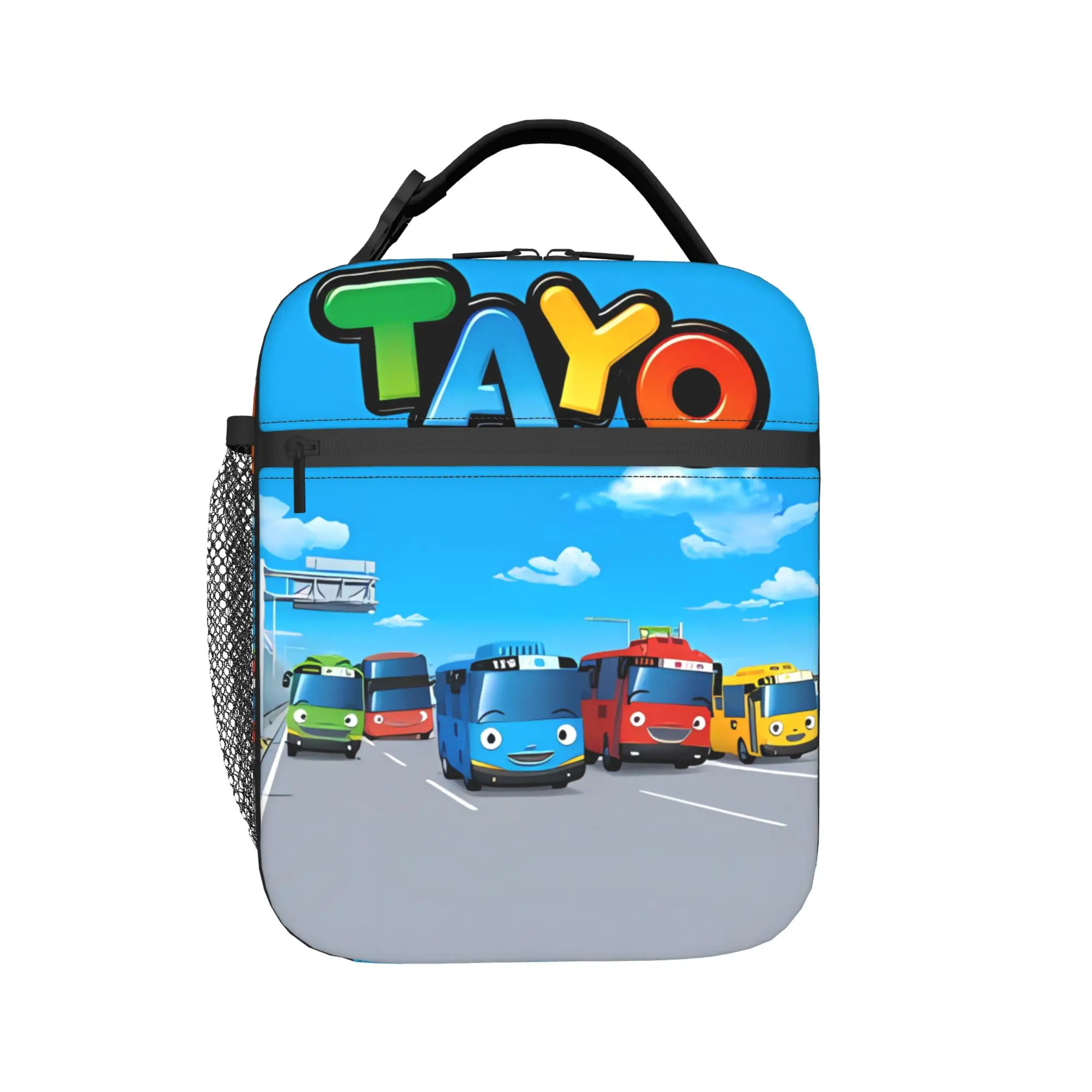 Lunch Bag Cartoon Tayo The Little Bus Outdoor Picnic Lunch Box For Women  Kawaii Convenient Graphic Thermal Lunch Bags