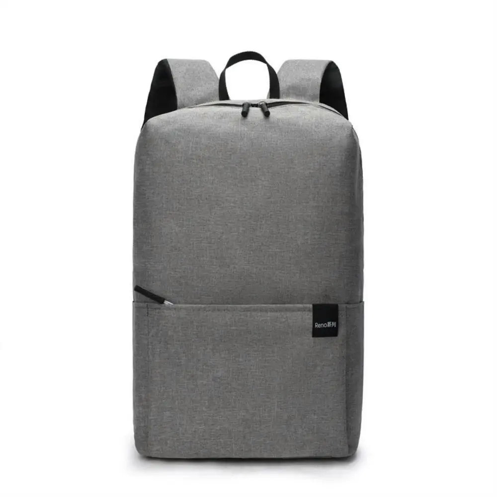 

Портативный небольшой рюкзак большой емкости, однотонные водонепроницаемые сумки для книг с несколькими карманами, унисекс, дорожная сумка для путешествий