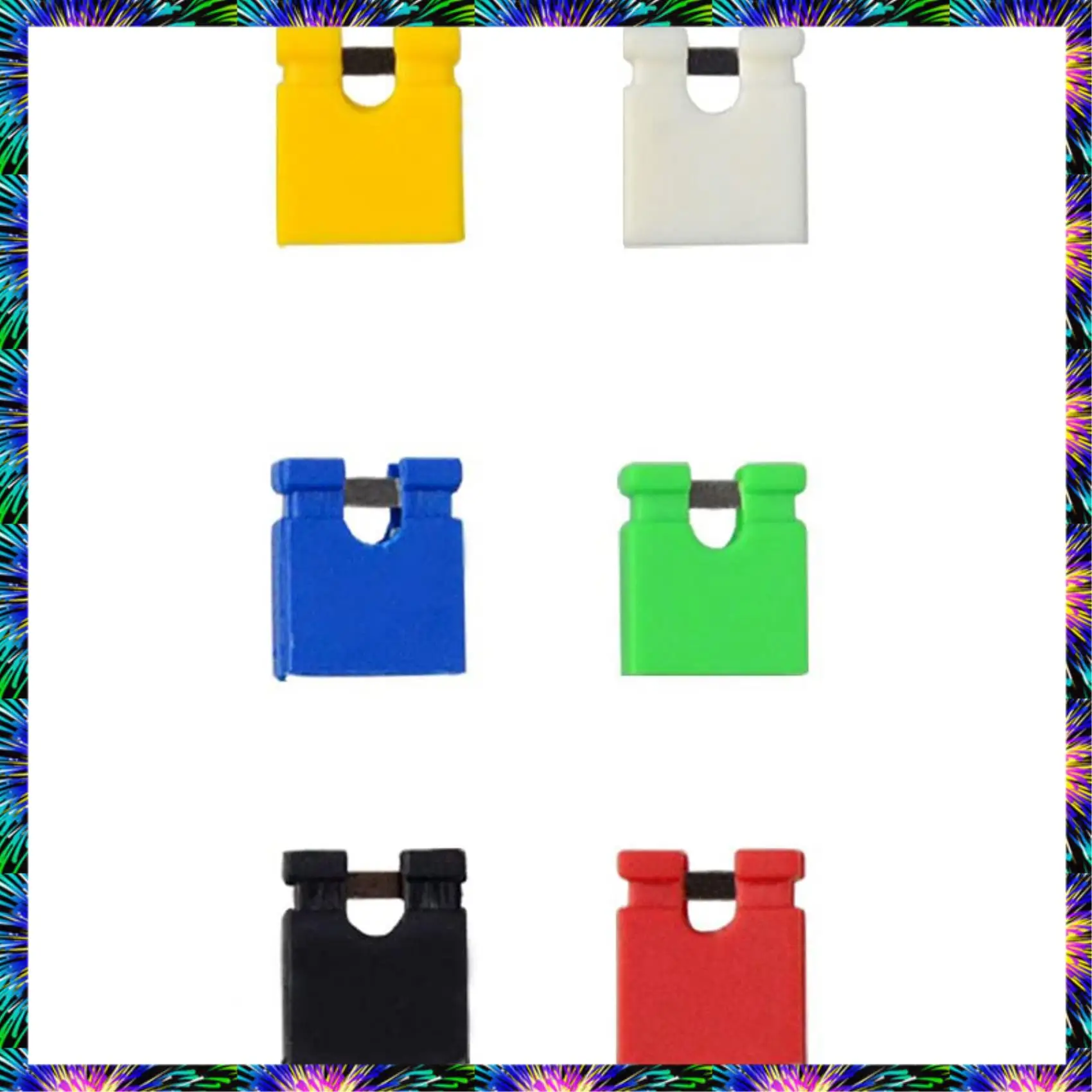 ZIZI 100Pcs 2.54MM Jumper Cap Open Type Shorting Cap Shorting Block Shorting Cap Socket Pin Header Connection Block