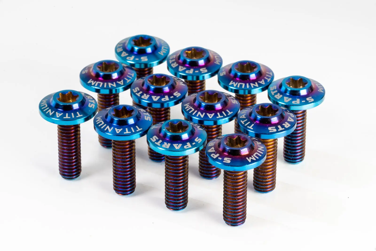 12Pcs Front Brake Disc Rotors M6 Mounting Bolts For Honda Motorcycle Titanium Bolt  Gold Blue Purple