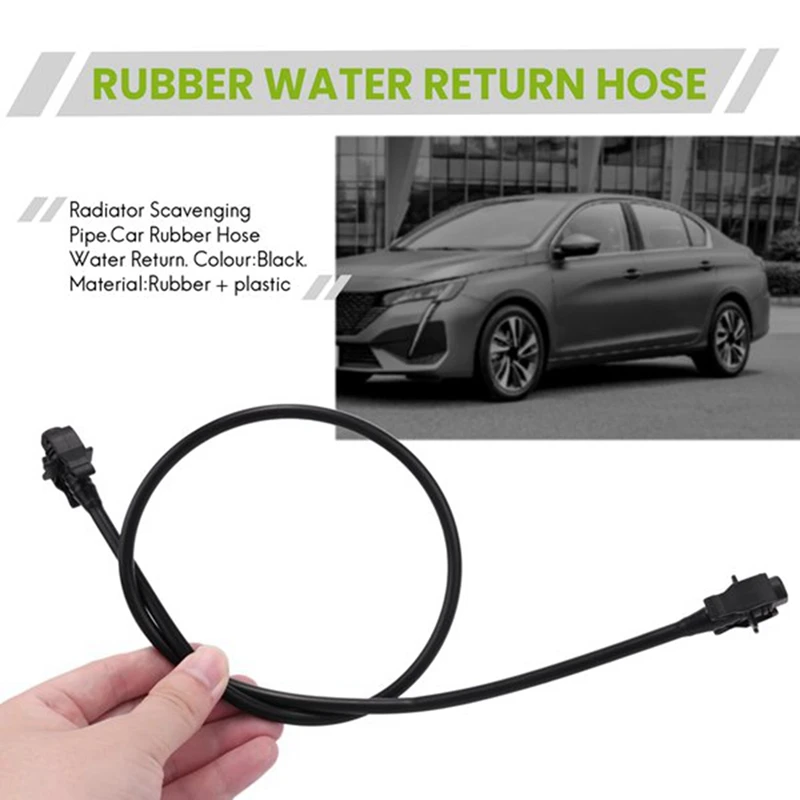 2Pcs Car Rubber Hose Water Return Radiator Scavenging Pipe For Peugeot/Citroen 1323Y2