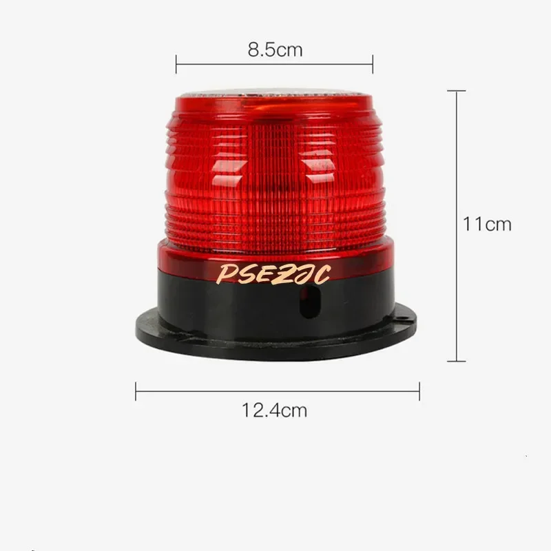 Household Multifunctional Magnetic Suction LED Solar Warning Light Vehicle Mounted Night Traffic Obstacle Strobe Signal Light