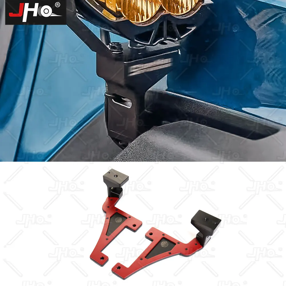 

JHO Fender Mount Lights Bracket Aluminium Stainless Baja Lights Base Mount Kit Only Fit For Gen3 Ford F150 Raptor 2022 2023 Part