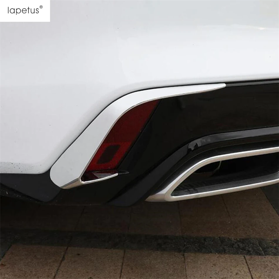 

For Cadillac CT4 2020 - 2024 Car Front Rear Bumper Fog Lights Lamps Eyebrow Eyelid Cover Trim ABS Chrome Exterior Accessories
