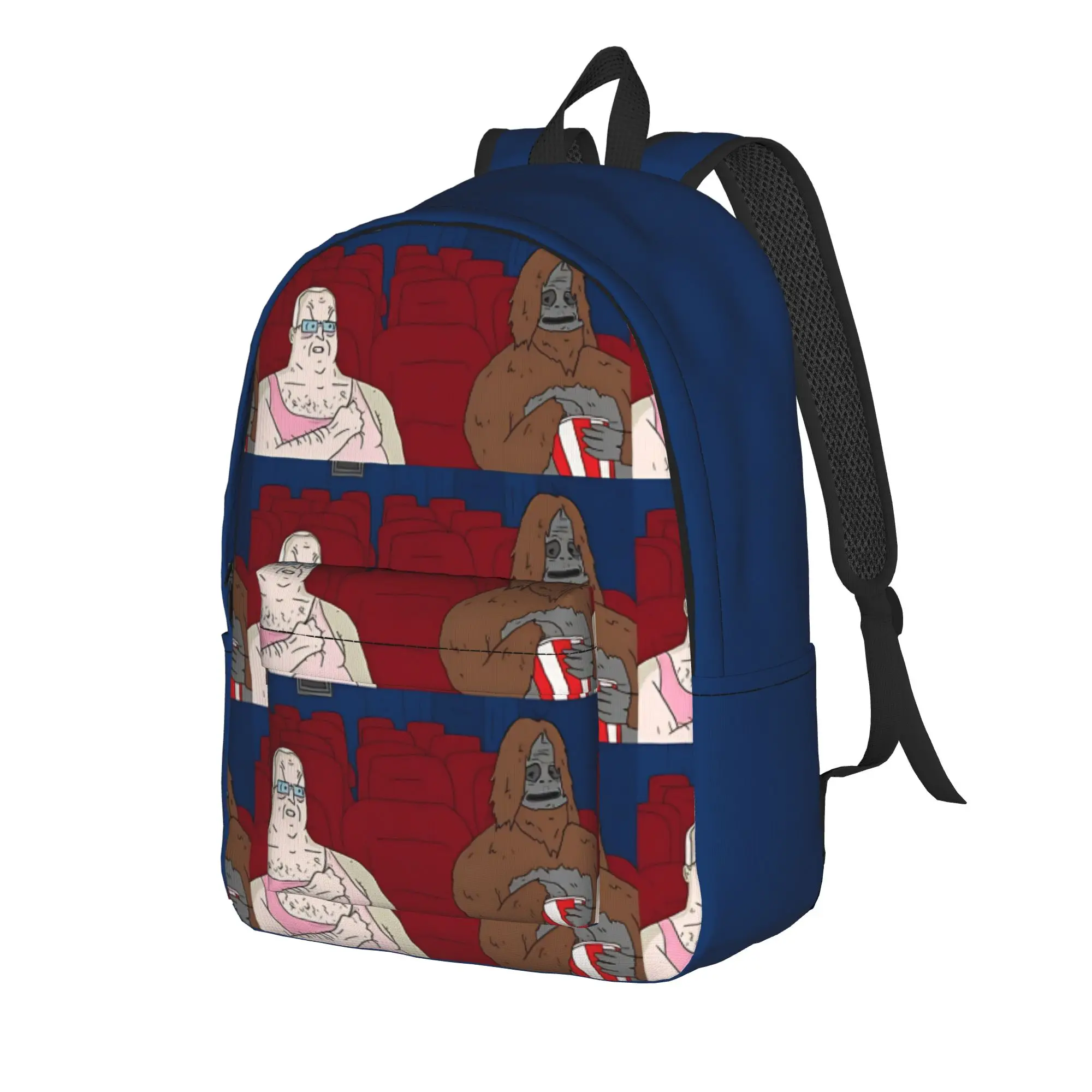 Back to school season Large Capacity vintage rugged cartoon Daypack The Big Lez Show Teenager Handbag Backpack