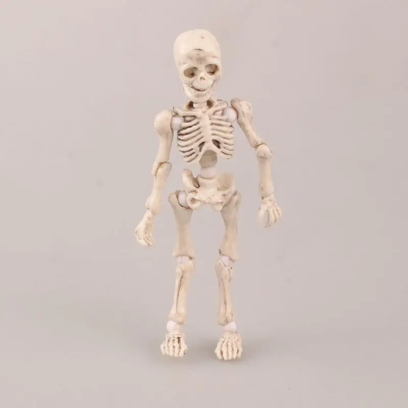 Leuke Fashion Design Mr. Bones Pose Skeleton Model met Hond Tafel Bureau Boek Mini Figuur kinderen Speelgoed Collectible Gift