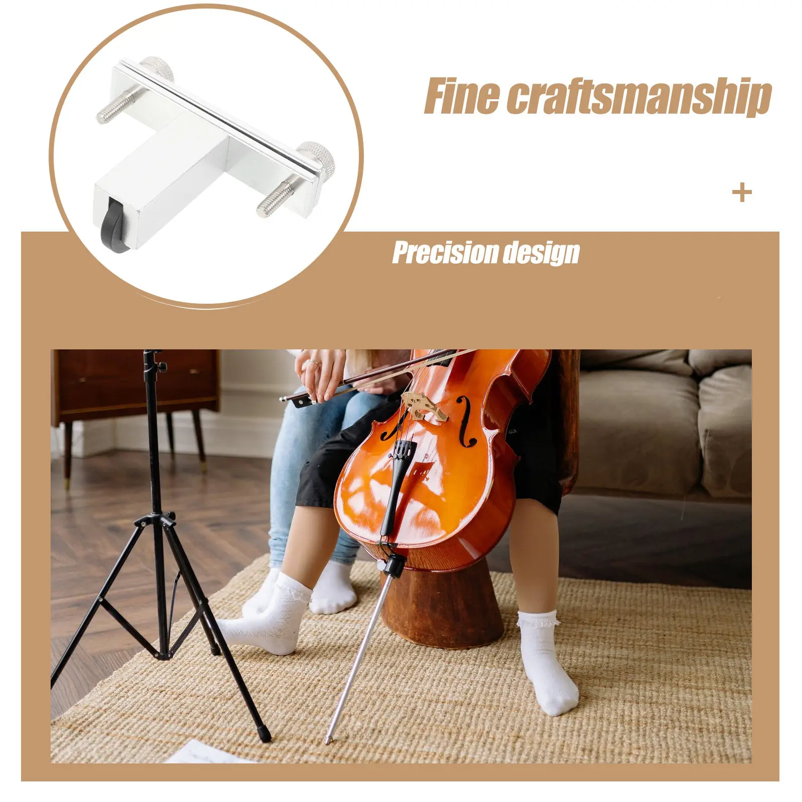 Violin Bridge Shaping Tool – Silver Ergonomic Precision Luthier Repair & Maintenance Accessory for String Instruments
