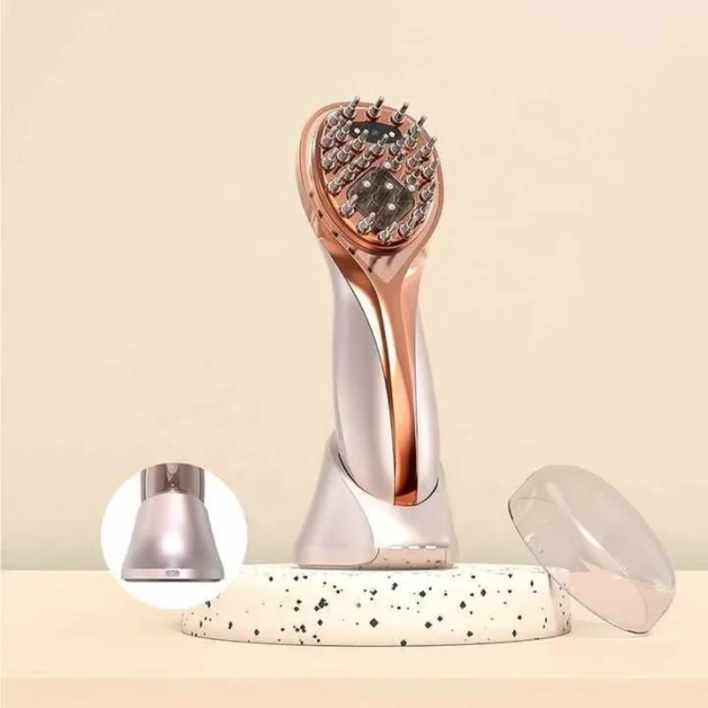 

Приложение STLF для личной гигиены, видимая Wi-Fi, электрическая массажная расческа, способствует росту волос, светодиодная расческа для роста волос с красным светом