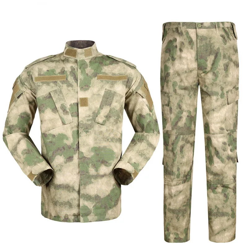 Uniform Tactical Camouflage Suit Sea Blue Clothes Outdoor Hunting Uniform Hiking Suit Work Training Windproof Coat Pant