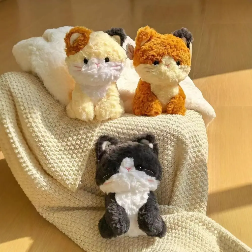 

PP Cotton Simulation Cat Plush Toys Soft Fluffy Stuffed Animals Cat Doll Collection Cartoon Pussycat Plush Toy Decorate Present