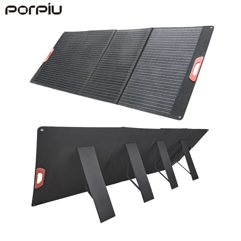 Waterproof  Efficiency Mono Solar Cells for Outdoor Camping Portable 200W Foldable Solar Energy Panel with 22%