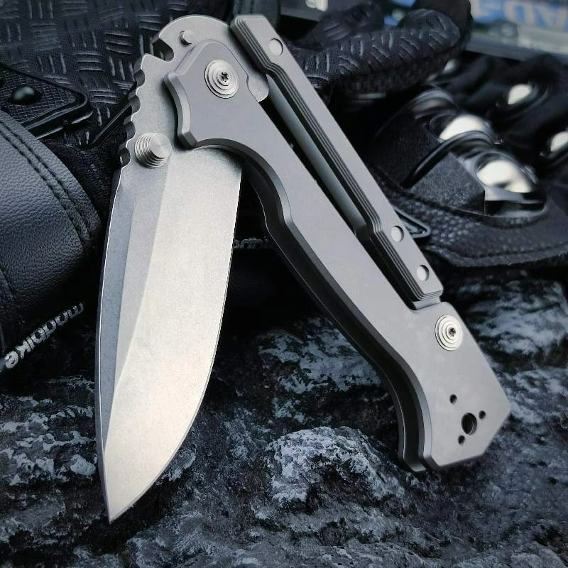 New Colst Steel AD15 Pocket Folding Knife S35V Blade T4 Titanium Alloy Handle Selbstverteidigung Titanium Knife Edc Multitool