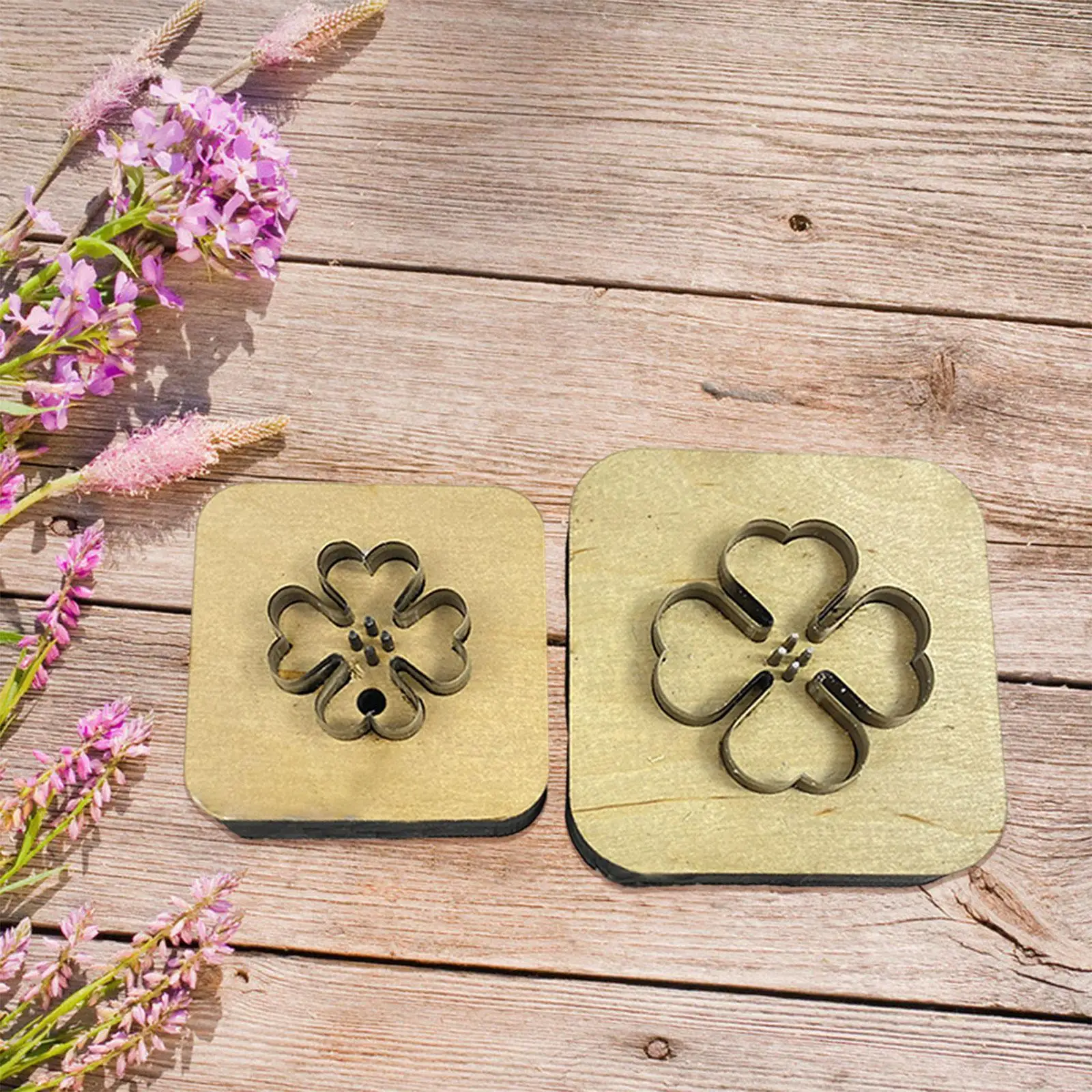 2x Four Leaf Clover Leather Cutting Dies for Beginner Leather Cutting Mould