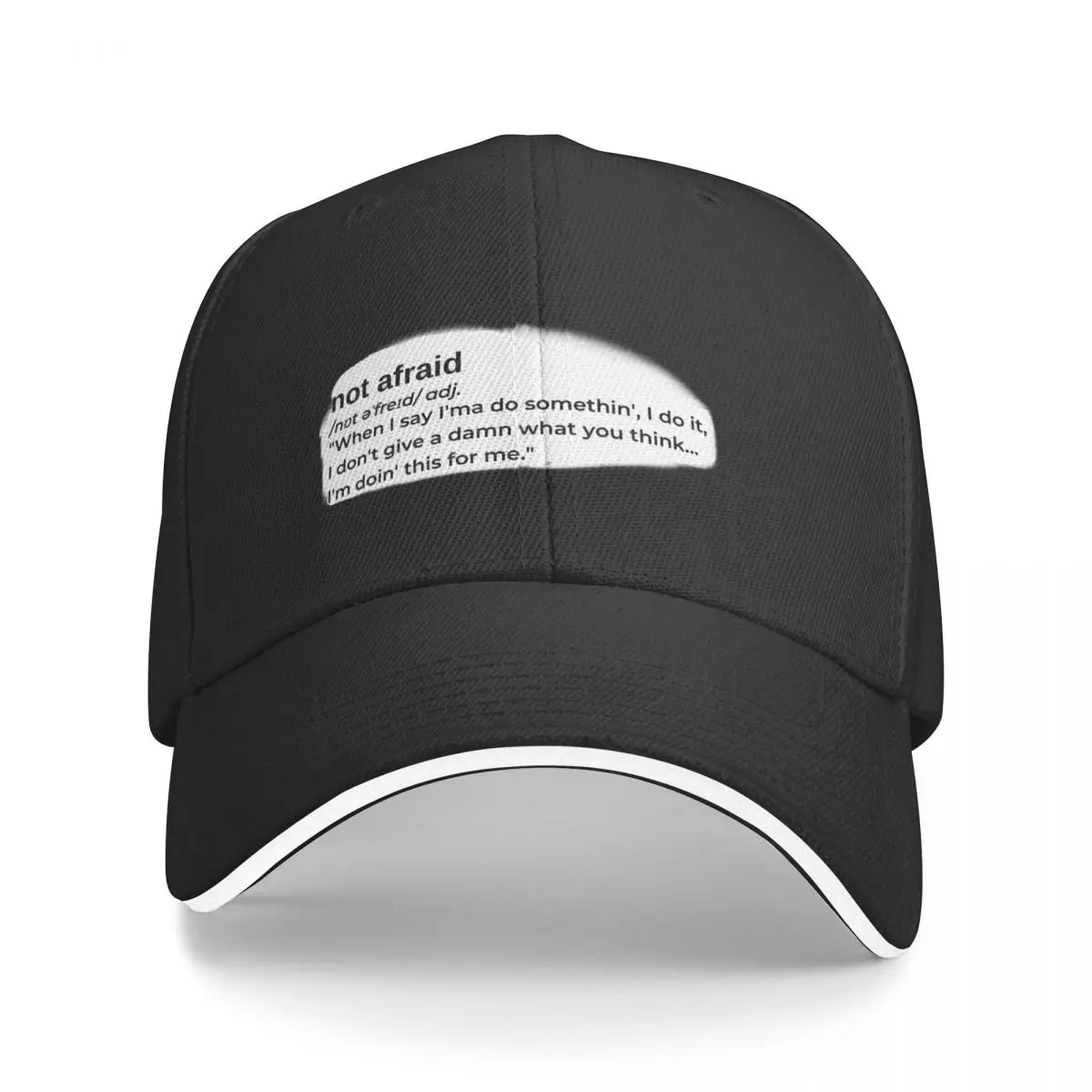 

Not Afraid by Eminem Baseball Cap Mountaineering Rugby derby hat Uv Protection Solar Hat Men Golf Wear Women's