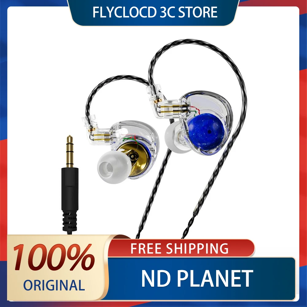 

ND Planet Earphone DJ Music Dynamic Drive HiFi Headphones Stereo Bass Earbud Cancelling Sport Headsets Custom PC Gamer Gift