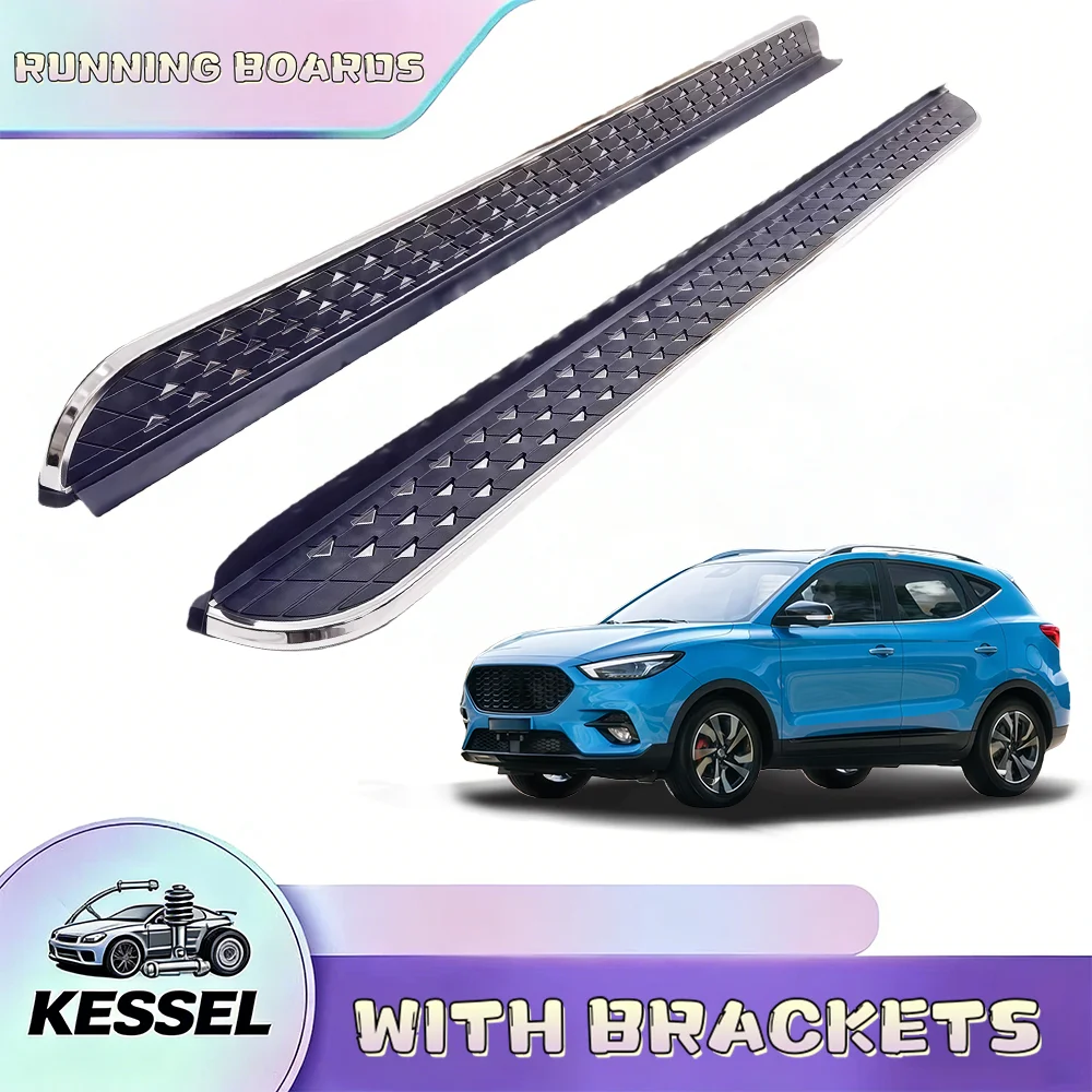 

2Pcs Running Board Side Steps Compatible with MG ZS ZST 2017-2023 2024, Step Pedal Door Fixed Nerf Bars, with Brackets