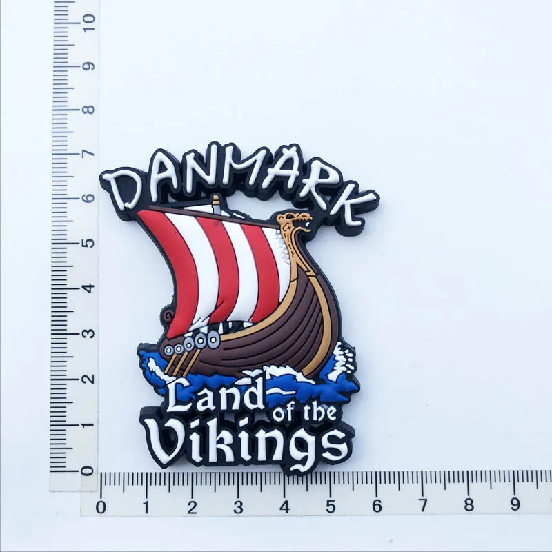 Cute and Creative Danish Boat Fridge Magnet Personalized Decoration Message Stickers Crafts Tourism Souvenir