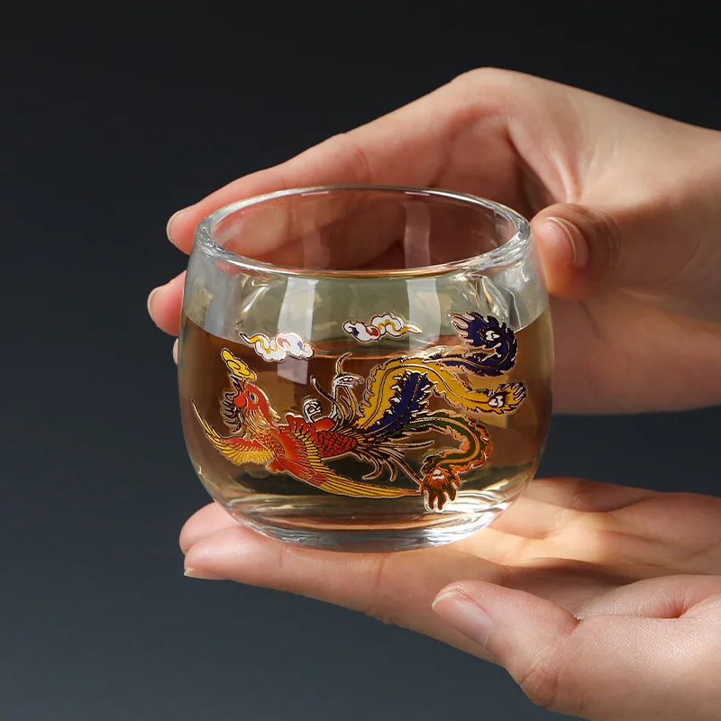 

Change color in case of heat, glass, kung fu tea cup, tea cup, household guest cup good-looking