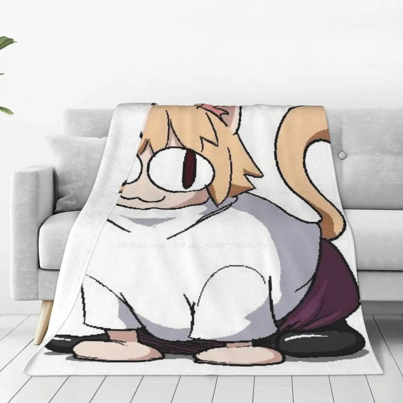 Neco Arc Cat Trend Style Funny Fashion Soft Throw Blanket Neco Arc Neko Arc Cat Fate Tsukihime