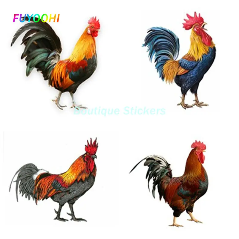 

FUYOOHI Funny Sticker Beautiful Rooster Waterproof Vinyl Decal Car Accessories Pegatinas Para Coche DIY Car Styling PVC Decals