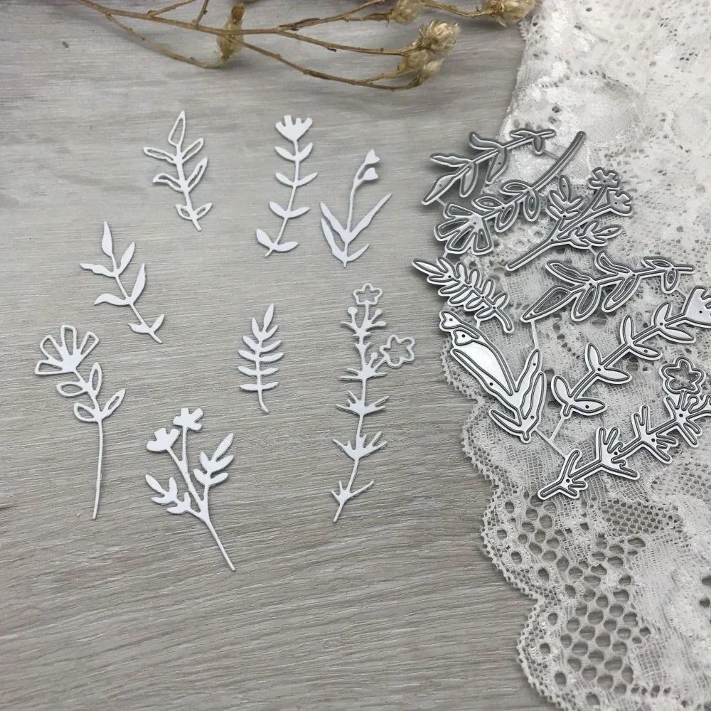 1pcs metal cutting dies cut die mold flower branch decoration Scrapbook paper craft blade punch stencils dies