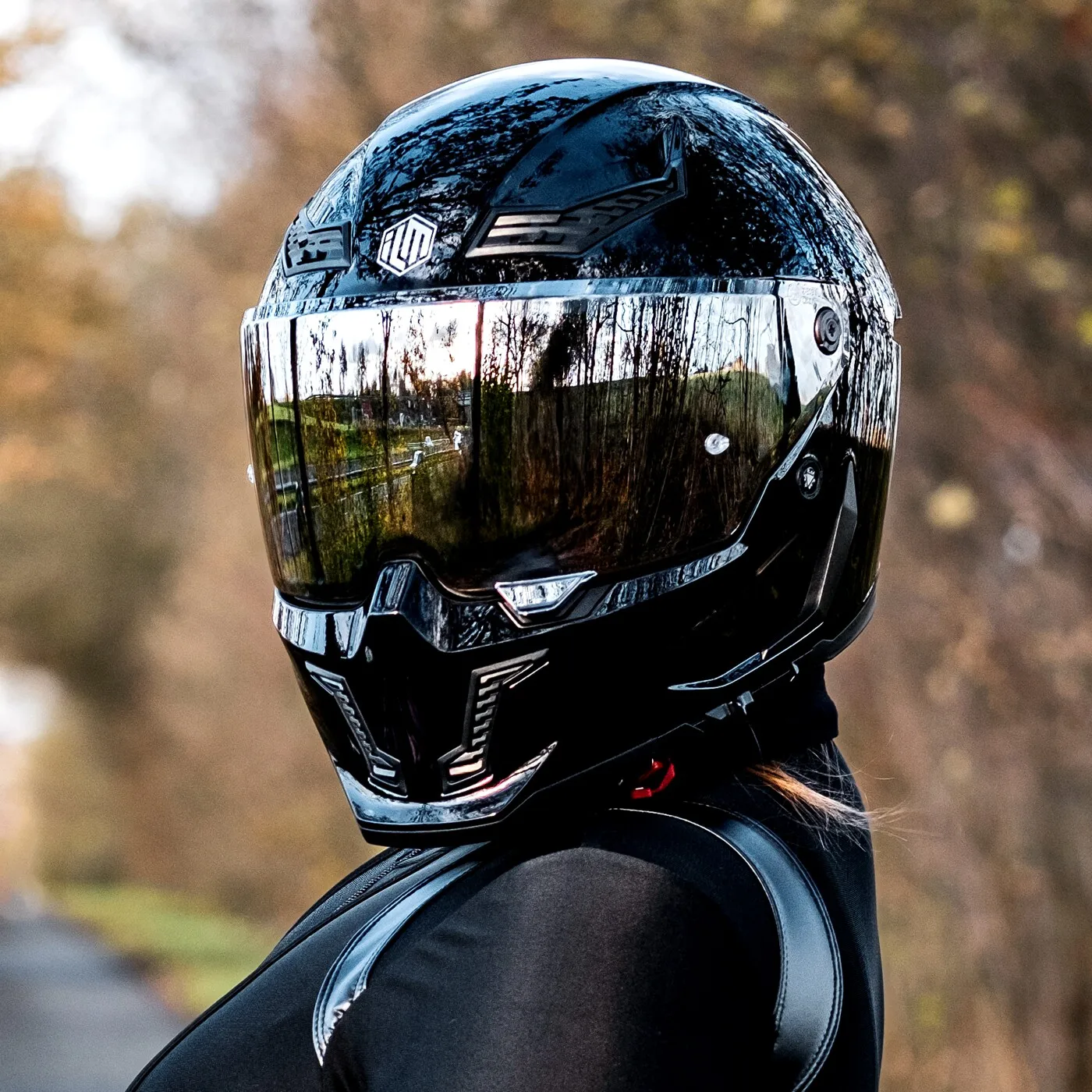 USA ILM MF509 Motorcycle Helmet ECE DOT Certification Full Face Double Lens Off Road Racing Helmet Cascos Para Moto Casco Perro