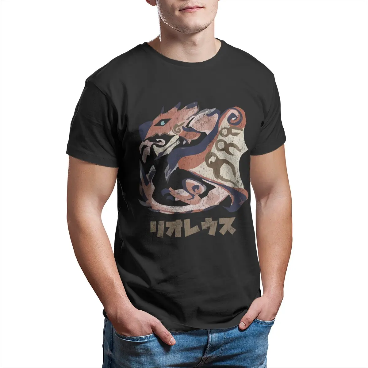 Monster Hunter Rise Rathalos Unisex T-Shirt for Men Cotton Vintage T-Shirts  RPG video game Tees  Clothing Plus Size