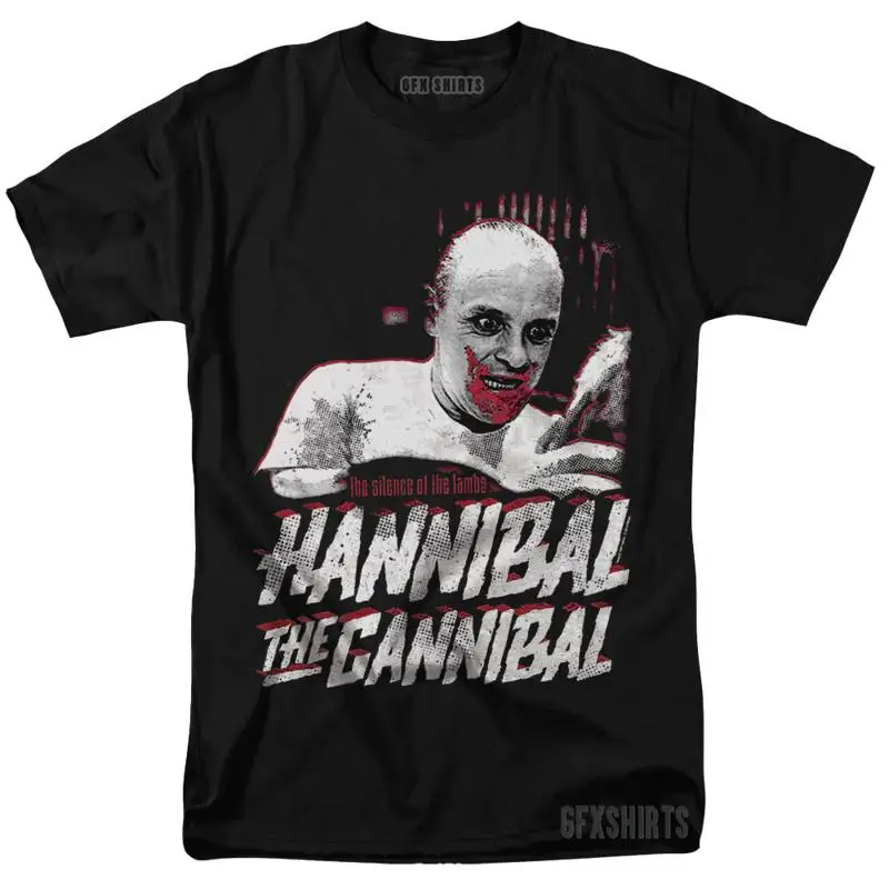 

Silence Of The Lambs Hannibal Lecter Horror Movie Vintage Design T Shirt