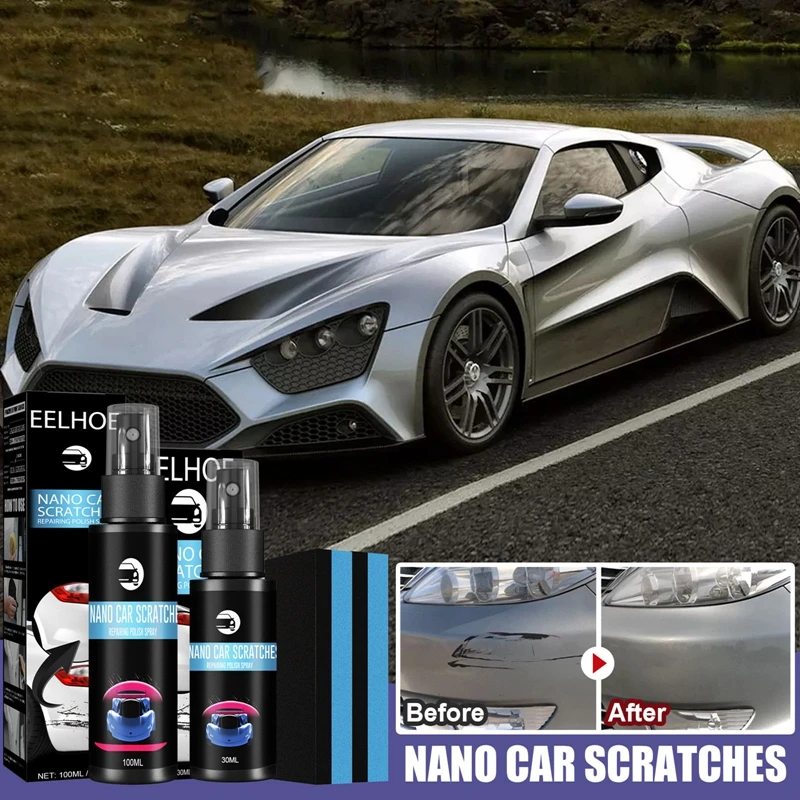 

30/100ml Car Scratch Repair Nano Spray Anti Scratch Hydrophobic Polish Nano Coating Agent Auto Paint Surface Care Polished Coat