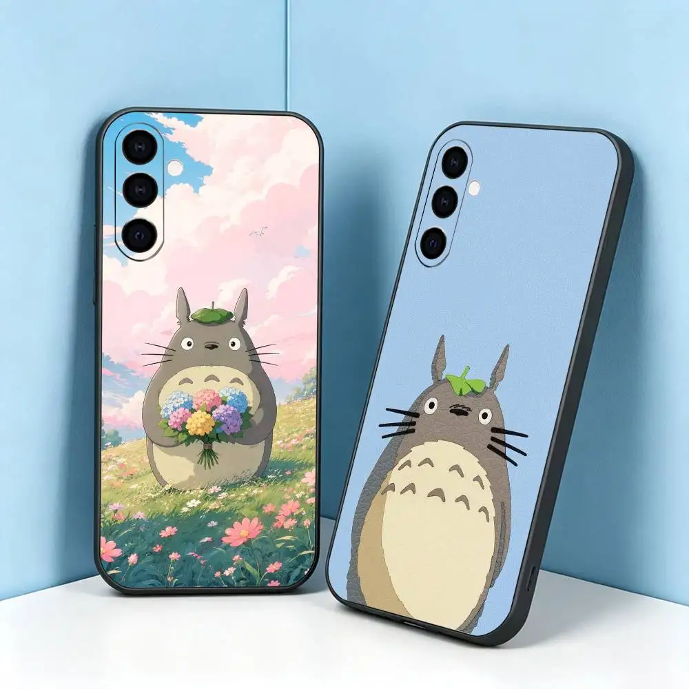 My Neighbor Totoro-S Animation  Phone Case For Samsung Galaxy A73,A72,A71,A70,A53,A52,A51,Others Soft Black Cover Gift