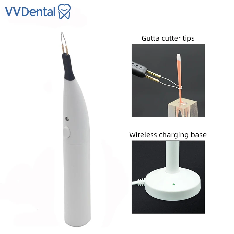 VVDental Dental Gutta Percha Cutter Teeth Whitening Dental Endodontics Cutta Percha Cutting with 4 Tips Oral Hygiene Equipment